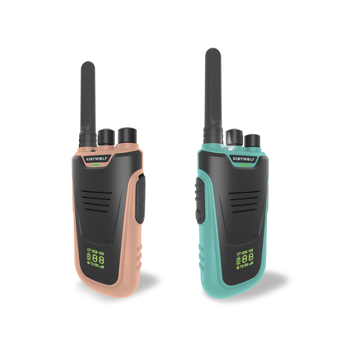 Kidywolf | KIDYTALK Roze & Turquoise – Walkietalkies voor Creatief Spelen