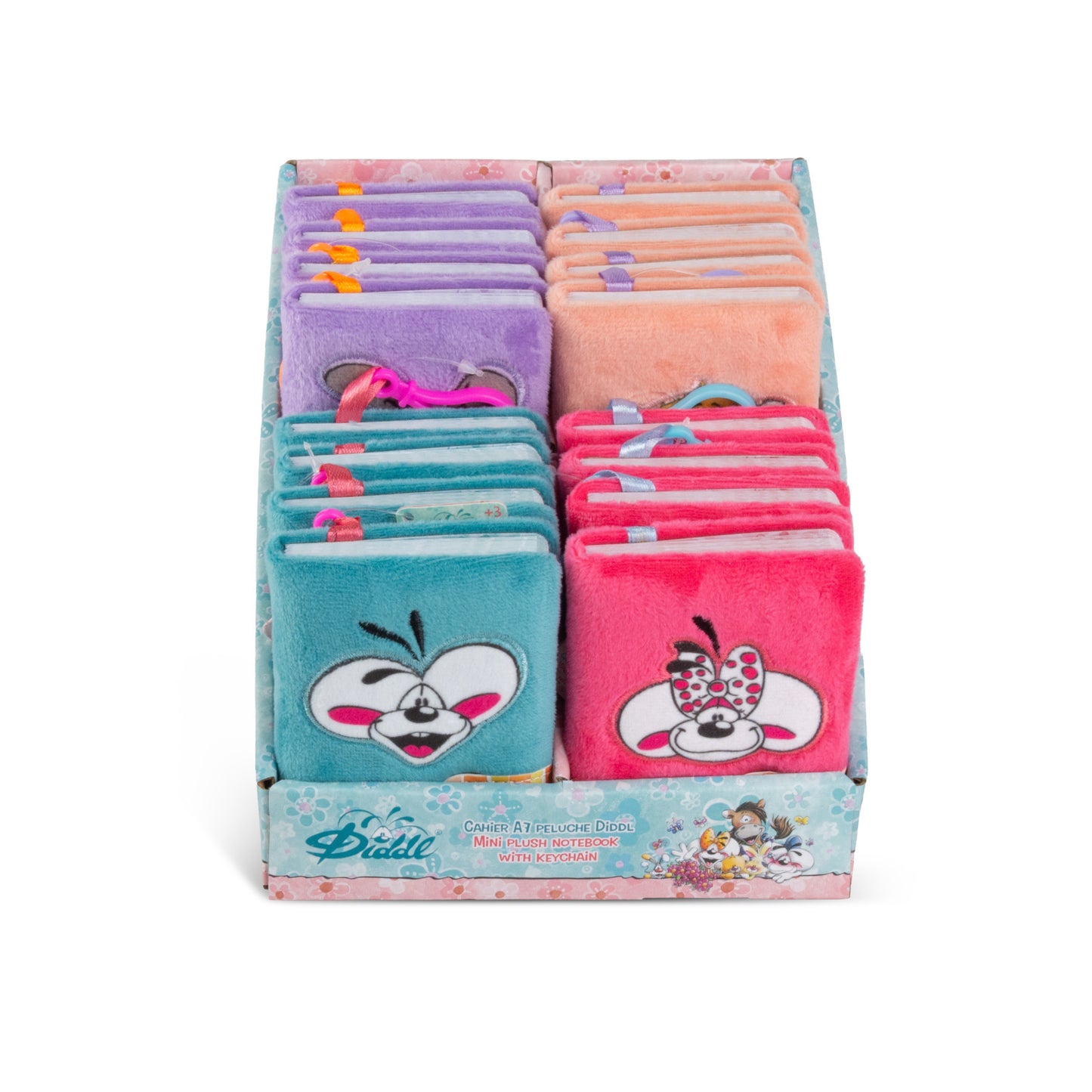 Diddl | Mini Plush Notitieboek A7 met Sleutelhanger