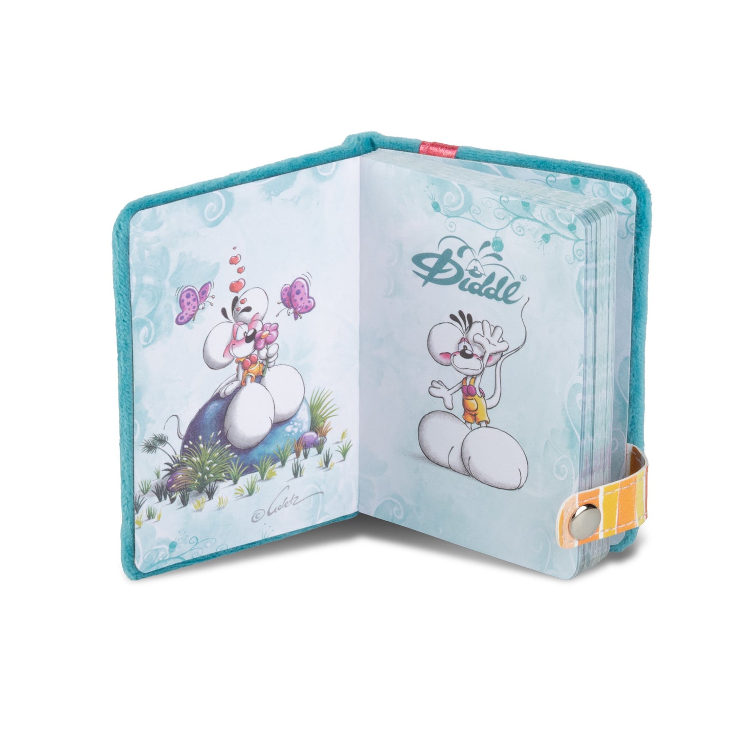 Diddl | Mini Plush Notitieboek A7 met Sleutelhanger