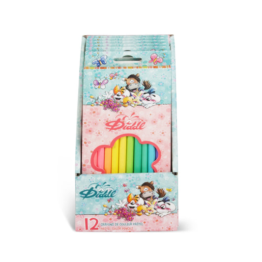 Diddl | Pastel Kleurpotloden Set – 12 Stuks