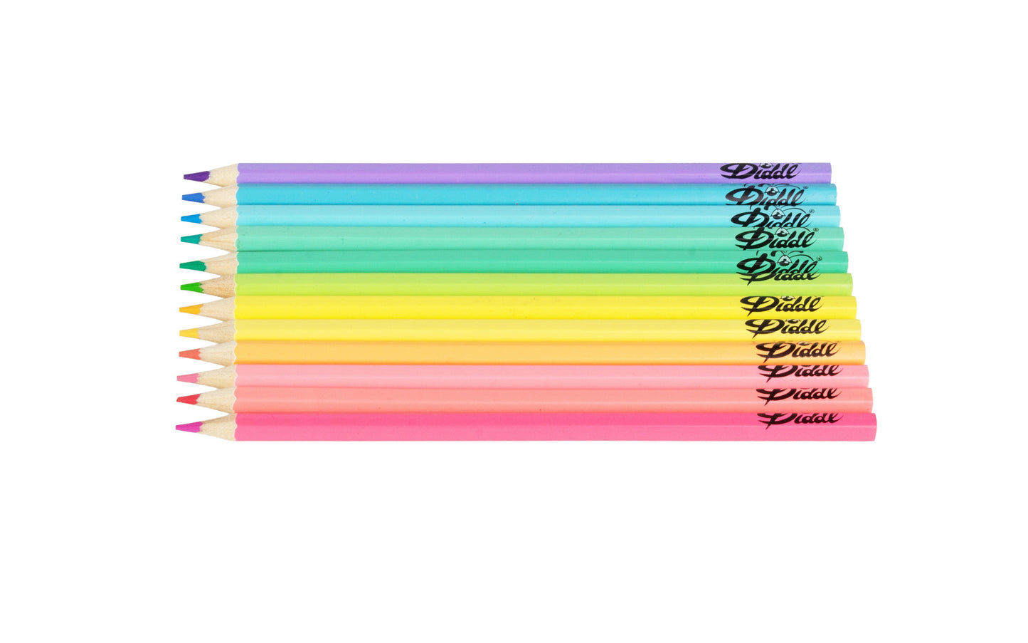 Diddl | Pastel Kleurpotloden Set – 12 Stuks