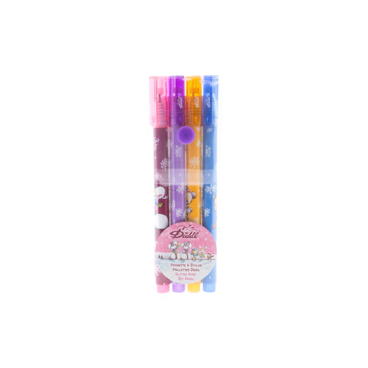 Diddl | Set van 4 glitterpennen