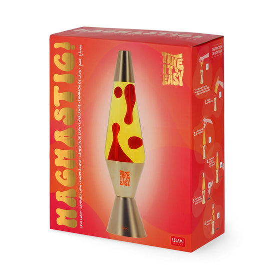 Legami | Gold Lava Lamp – Magmastic - Oranje Retro Sfeerverlichting