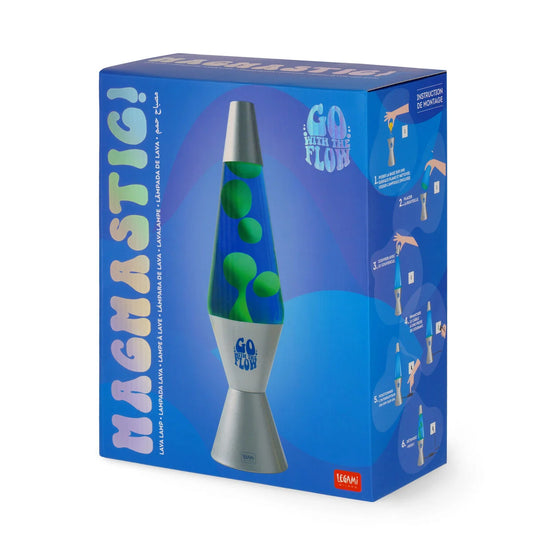 Legami | Silver Lava Lamp – Magmastic - Blauw Retro Design