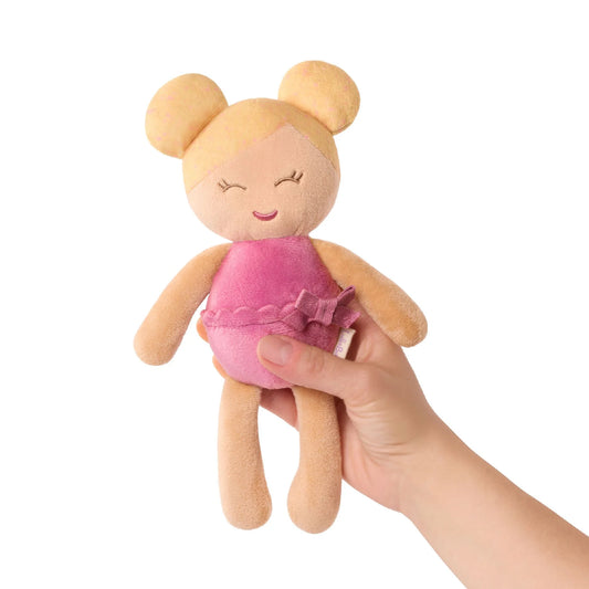 LullaBaby | Mini Badpop Meisje 15 cm | Zachte Pluchen Badpop