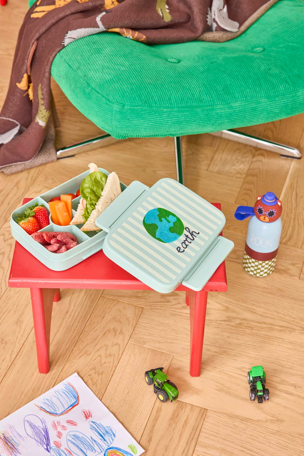 RICE | Lunchbox 6 vakken Blue ABC Earth