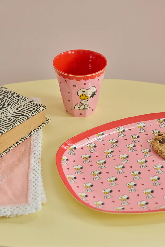 RICE | Melamine beker Snoopy roze 250 ml