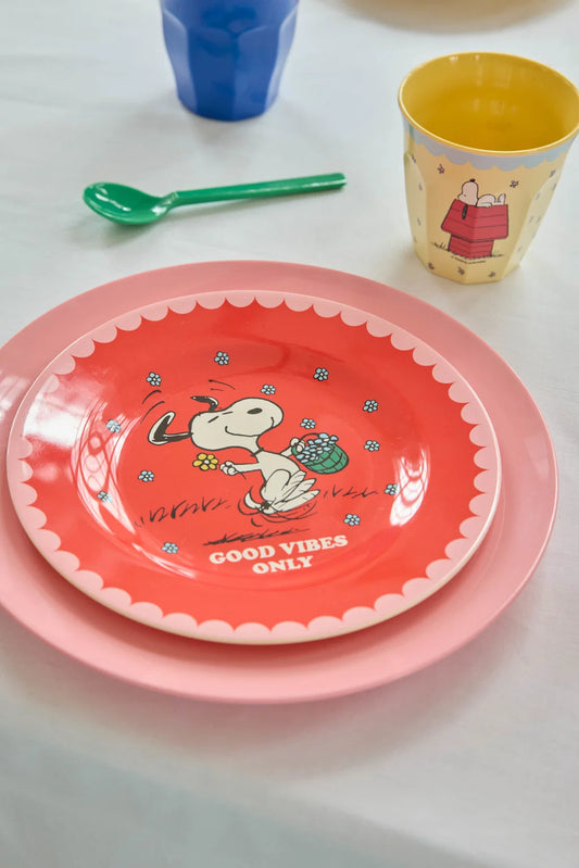 RICE | beker medium snoopy cream