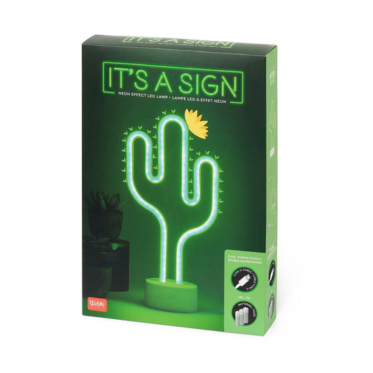 Legami | Neon LED Lamp Cactus – It’s a Sign | Groene Neon Lamp