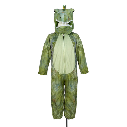 Souza | T-Rex Kostuum Kind – Dino Jumpsuit met Capuchon