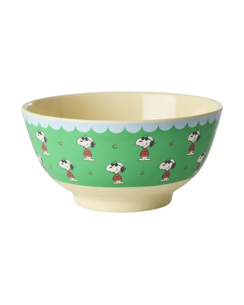 RICE | Melamine kom Snoopy groen 700 ml
