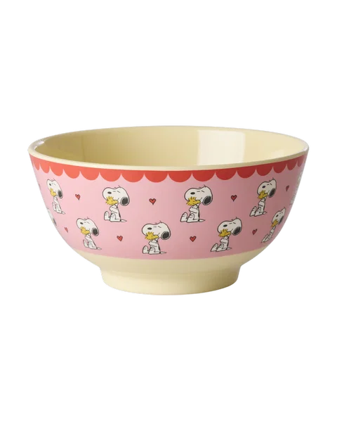 RICE | Melamine kom Snoopy roze 700 ml