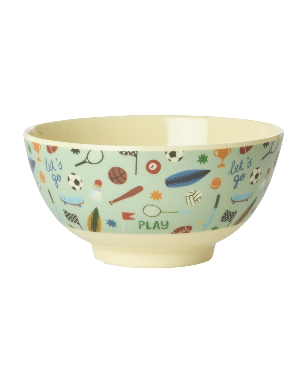 RICE | medium bowl sports print