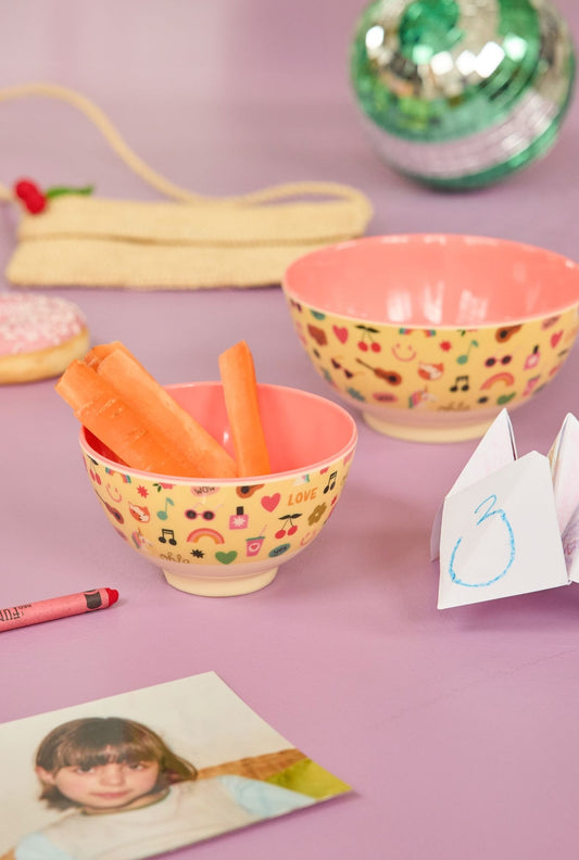 RICE | medium bowl unicorn love print