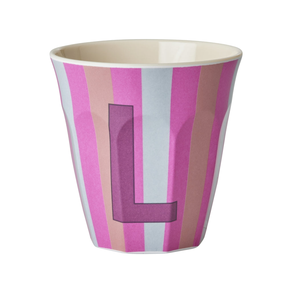 RICE | letterbeker streep roze