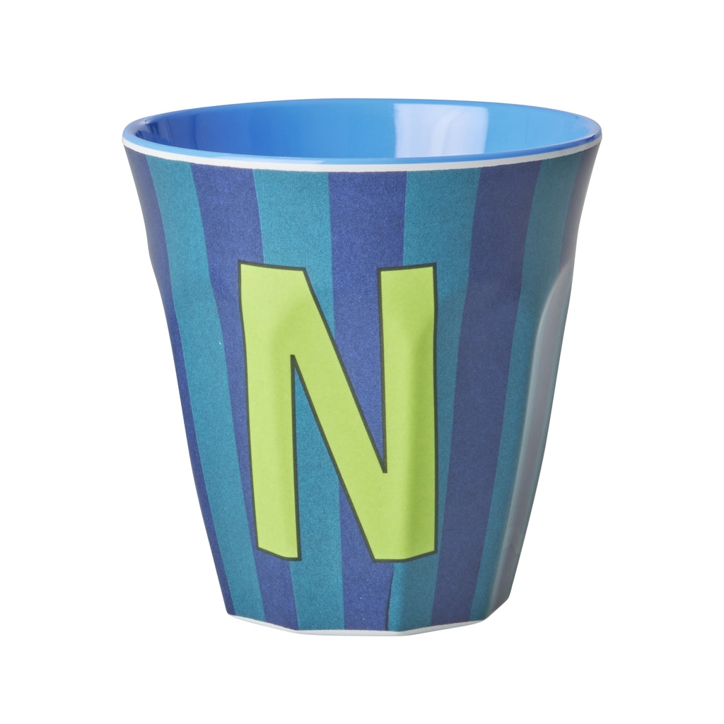 RICE | letterbeker streep blauw