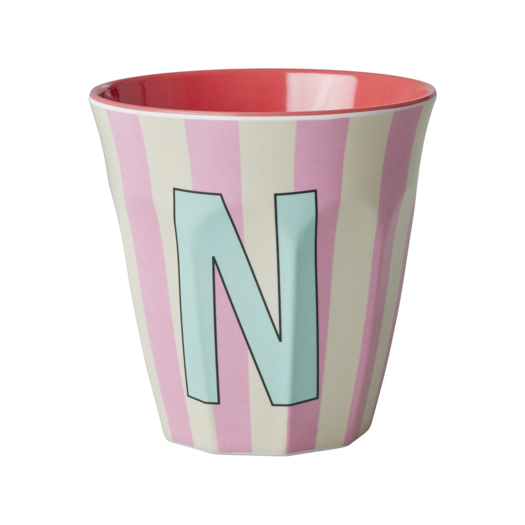 RICE | letterbeker streep roze