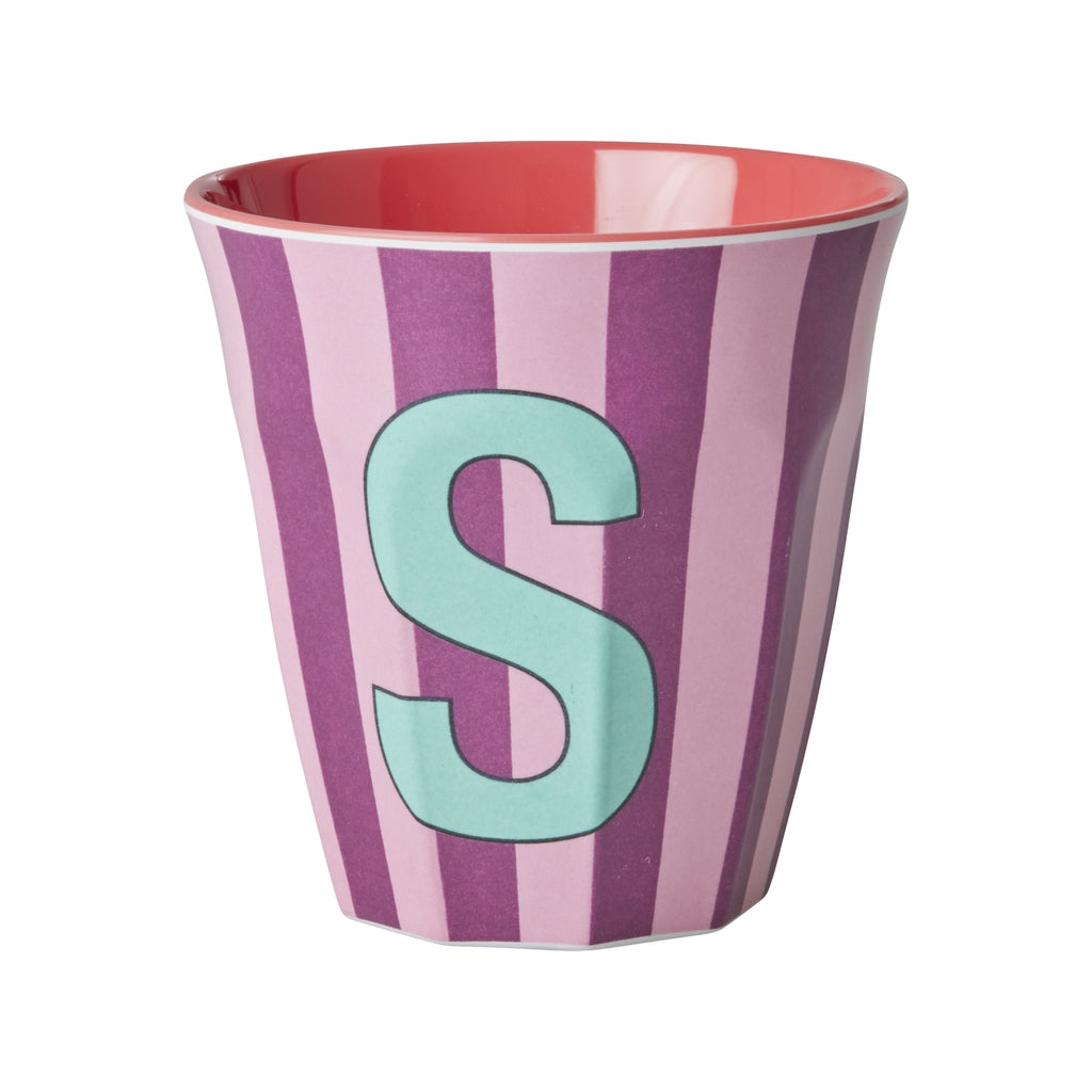 RICE | letterbeker streep roze