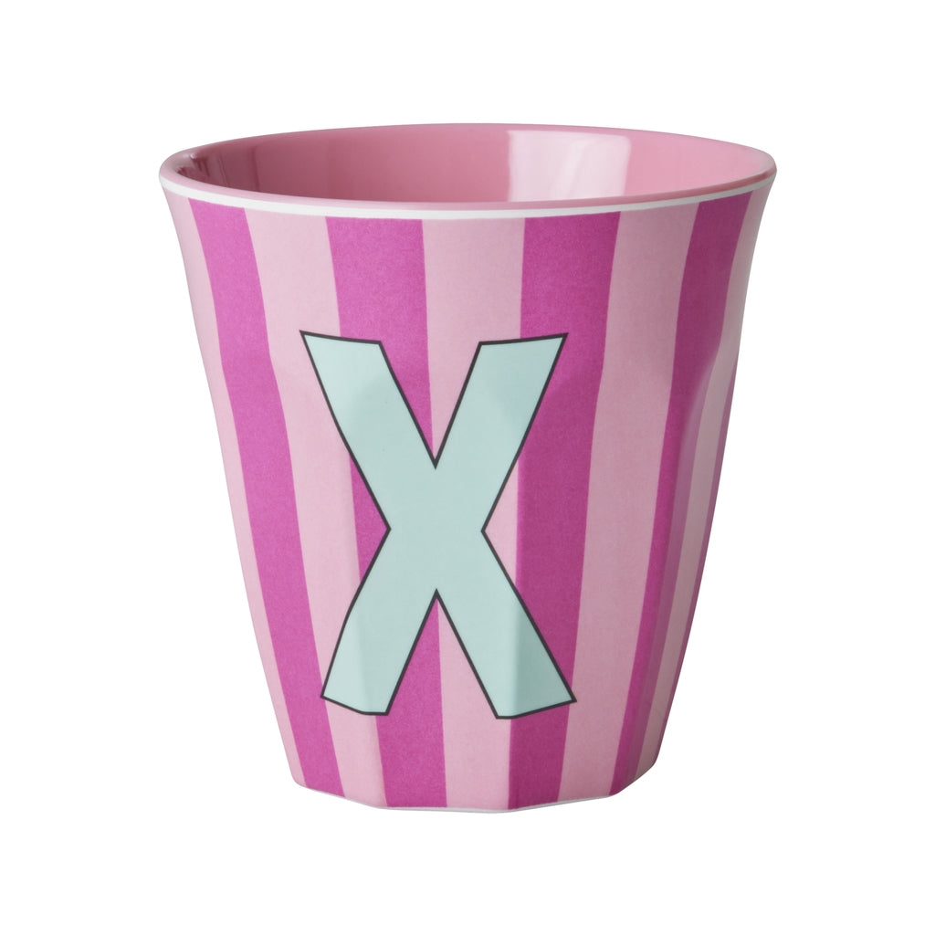 RICE | letterbeker streep roze