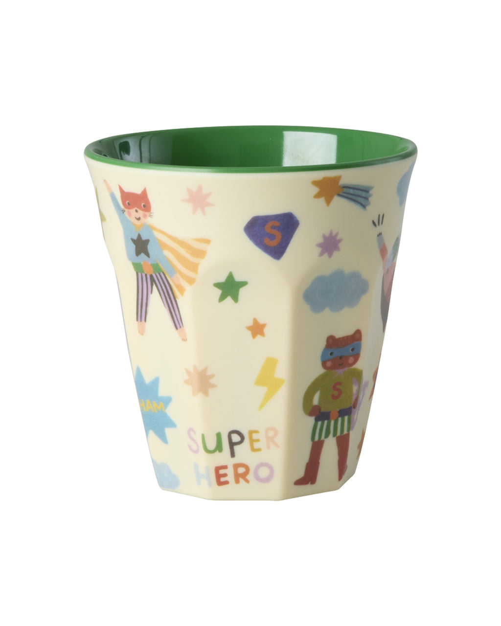 RICE | medium kids cup - green - hero print