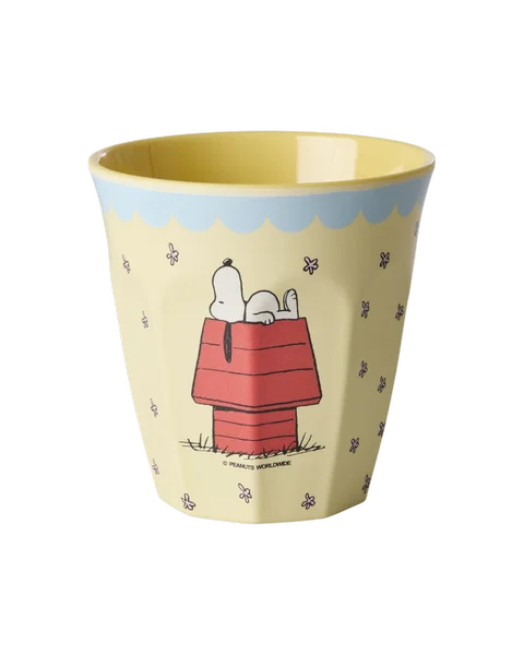 RICE | beker medium snoopy cream