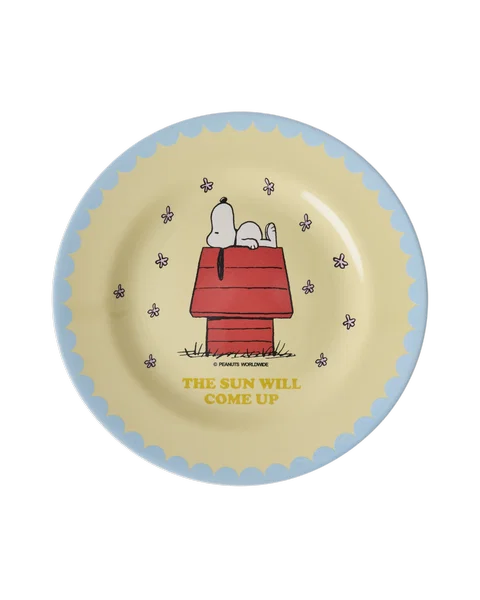 RICE | Rond bord snoopy - cream