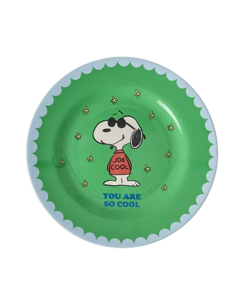 RICE | Rond bord snoopy - groen
