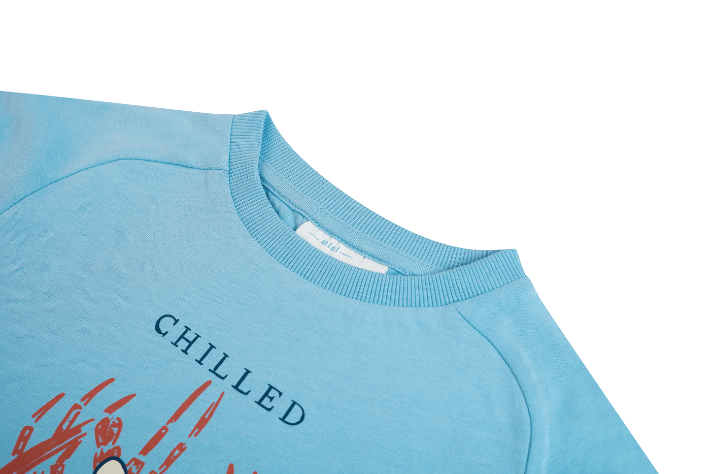 Mini Rebels | shirt lichtblauw kreeft