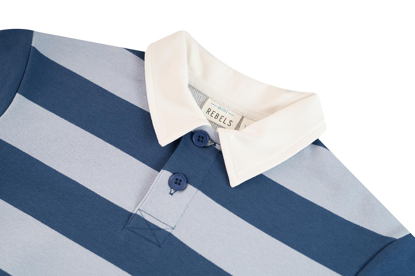 Mini Rebels | polo sweater streep