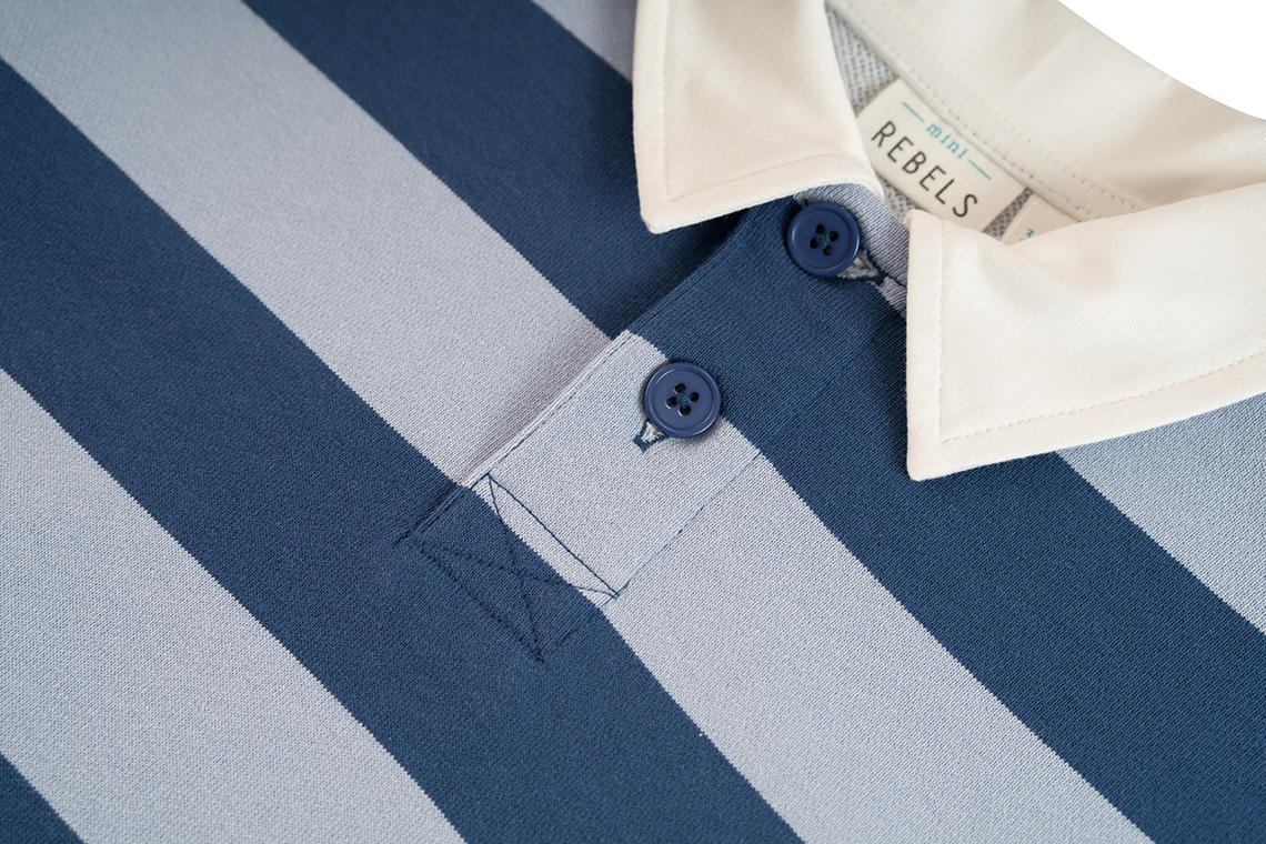 Mini Rebels | polo sweater streep