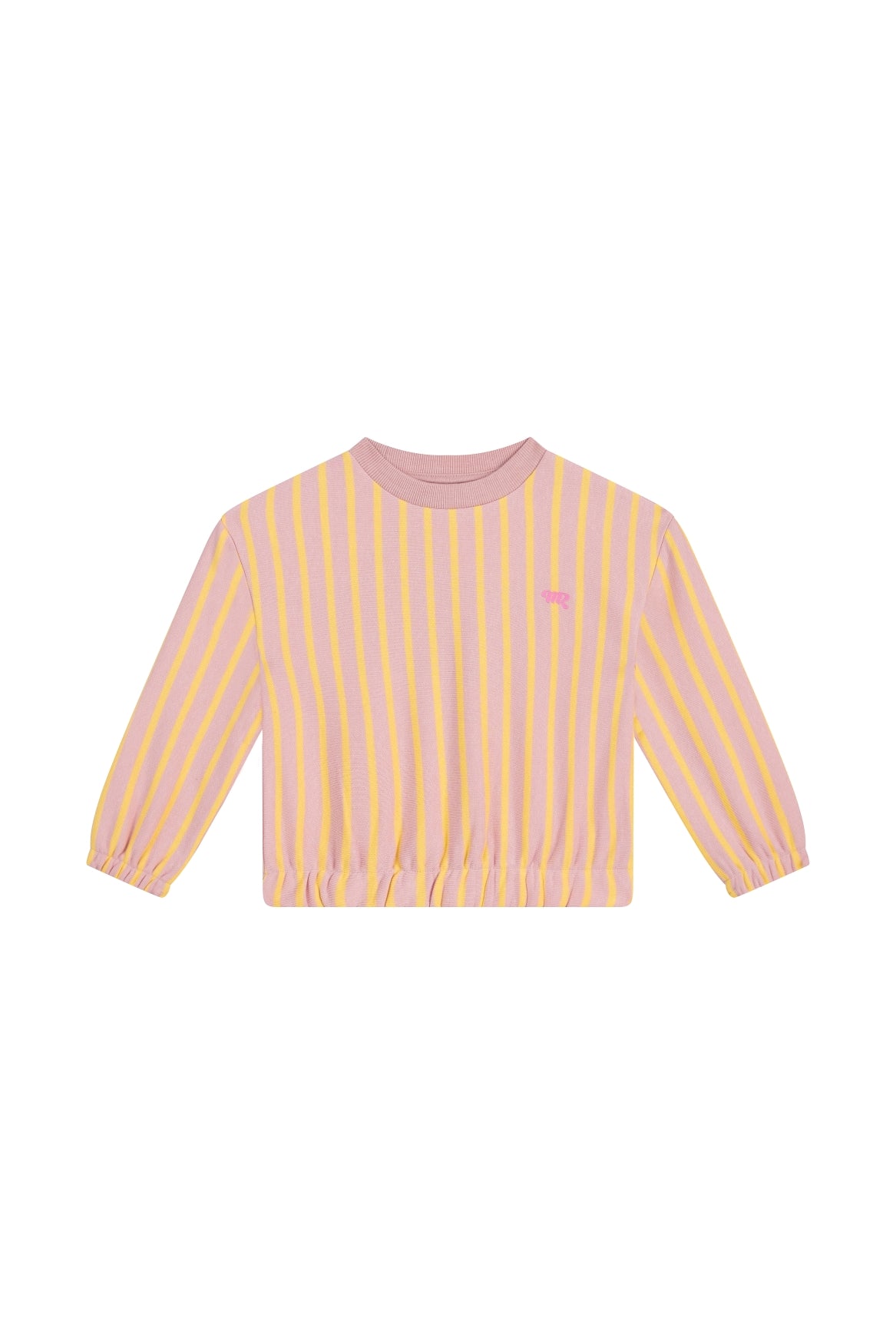 Mini Rebels | Trui geel oranje verticale streep