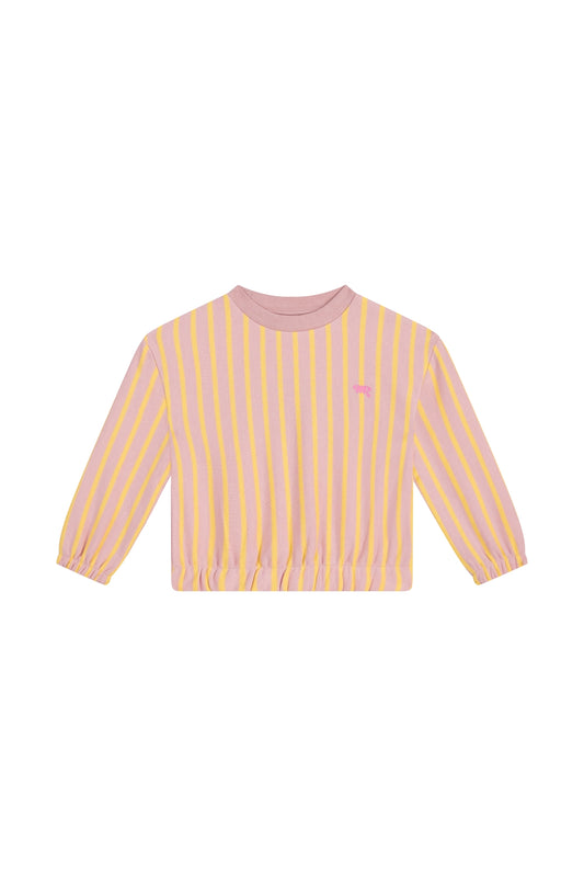Mini Rebels | Trui geel oranje verticale streep