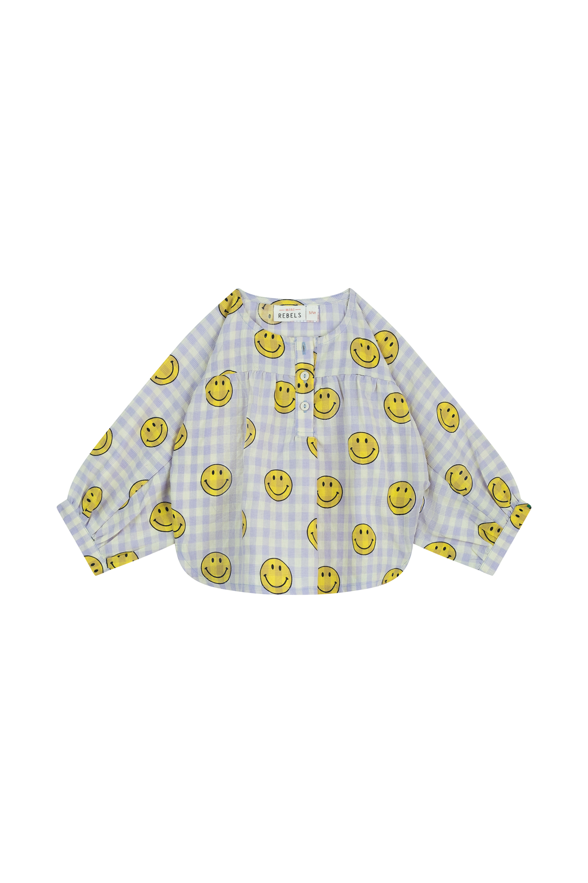 Mini Rebels | Smiley blouse lange mouwen