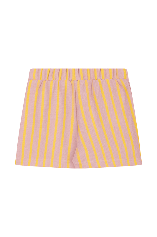 Mini Rebels | short geel roze verticale streep