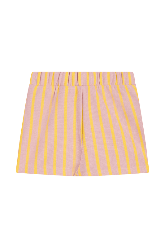 Mini Rebels | short geel roze verticale streep