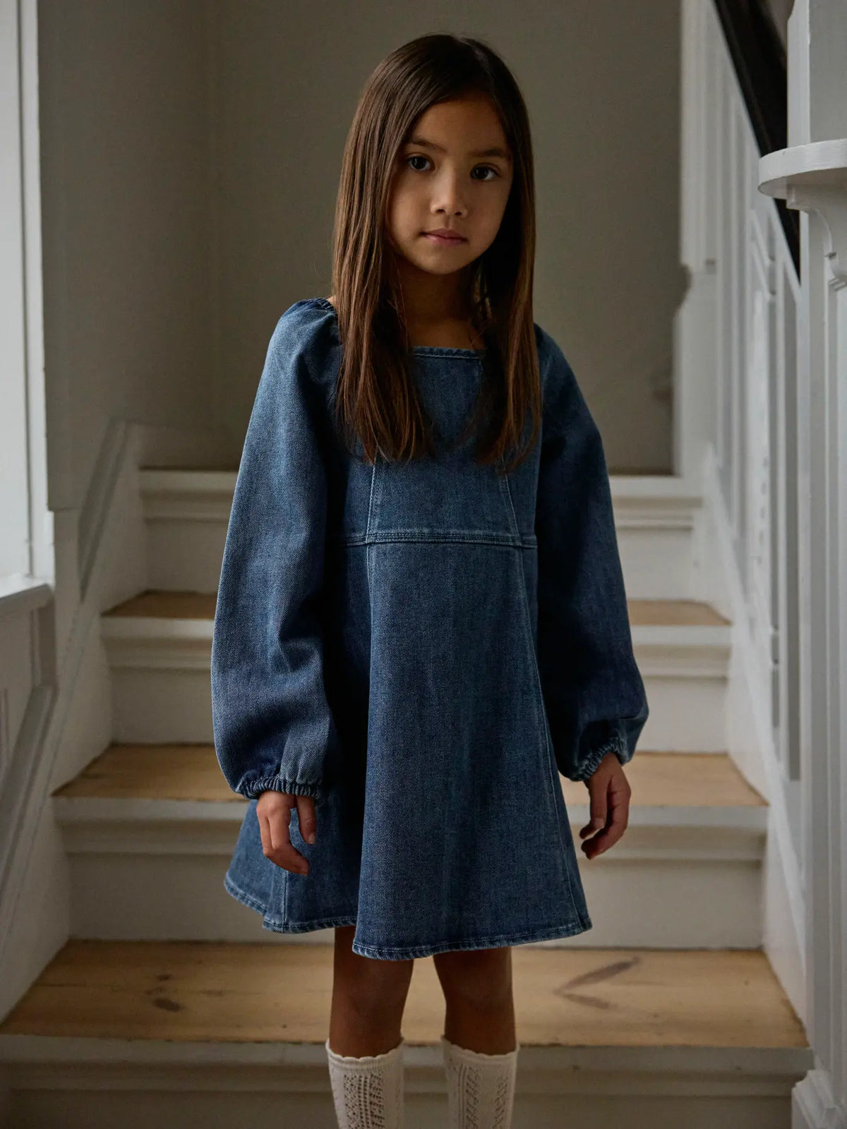 Lil’ Atelier | Denim Jurk Meisje