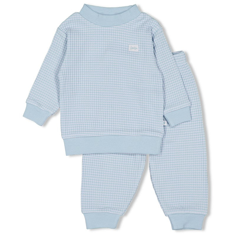 Feetje | wafelpyjama babyblauw