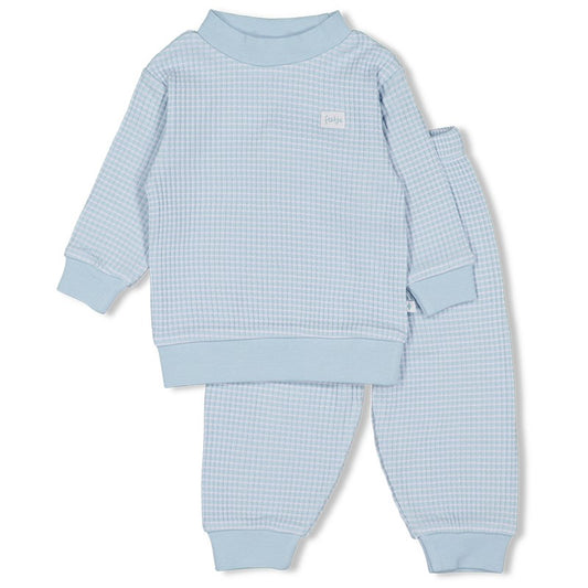 Feetje | wafelpyjama babyblauw