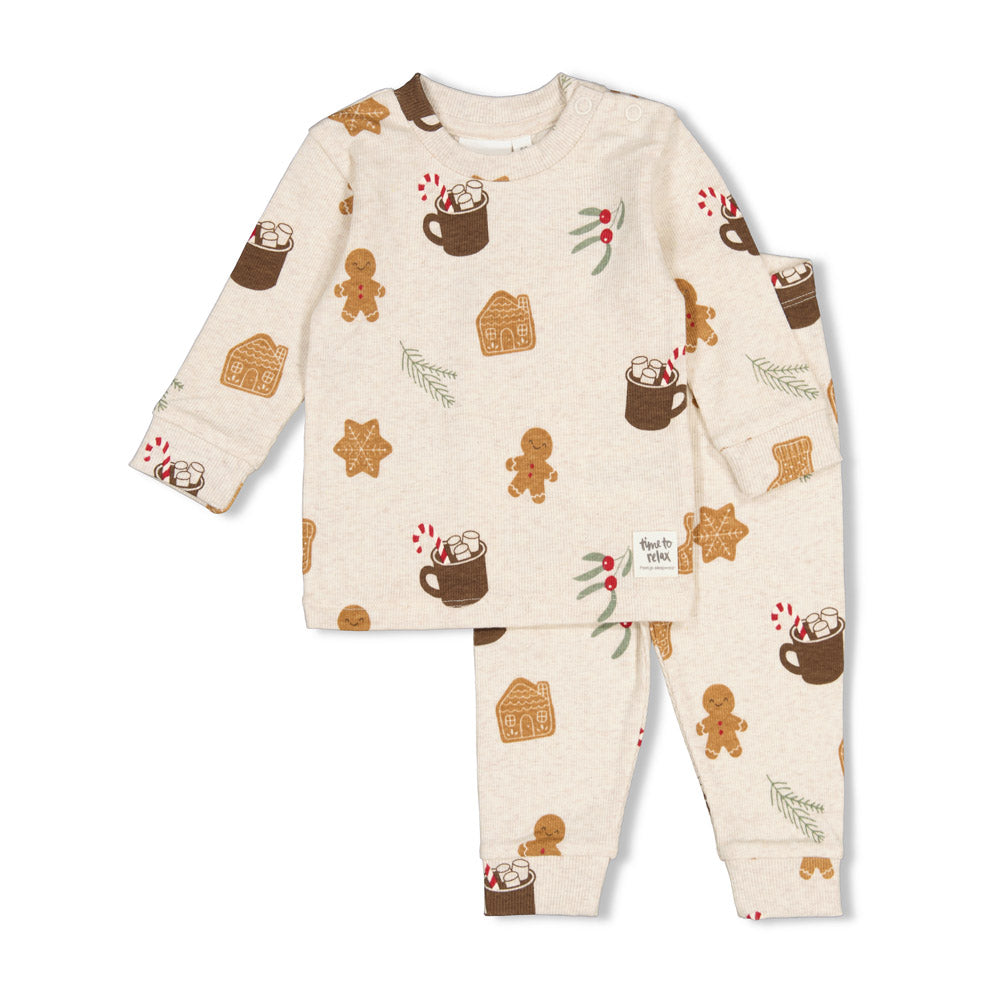 Feetje | Pyjama Cosy Cookie - Offwhite melange