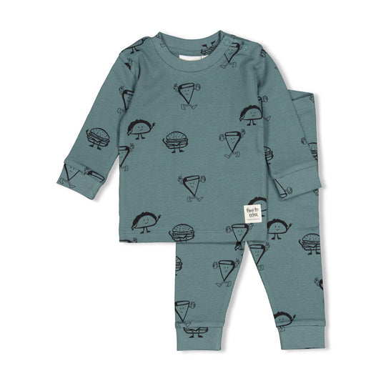 Feetje | Pyjama Jack Snack - Petrol