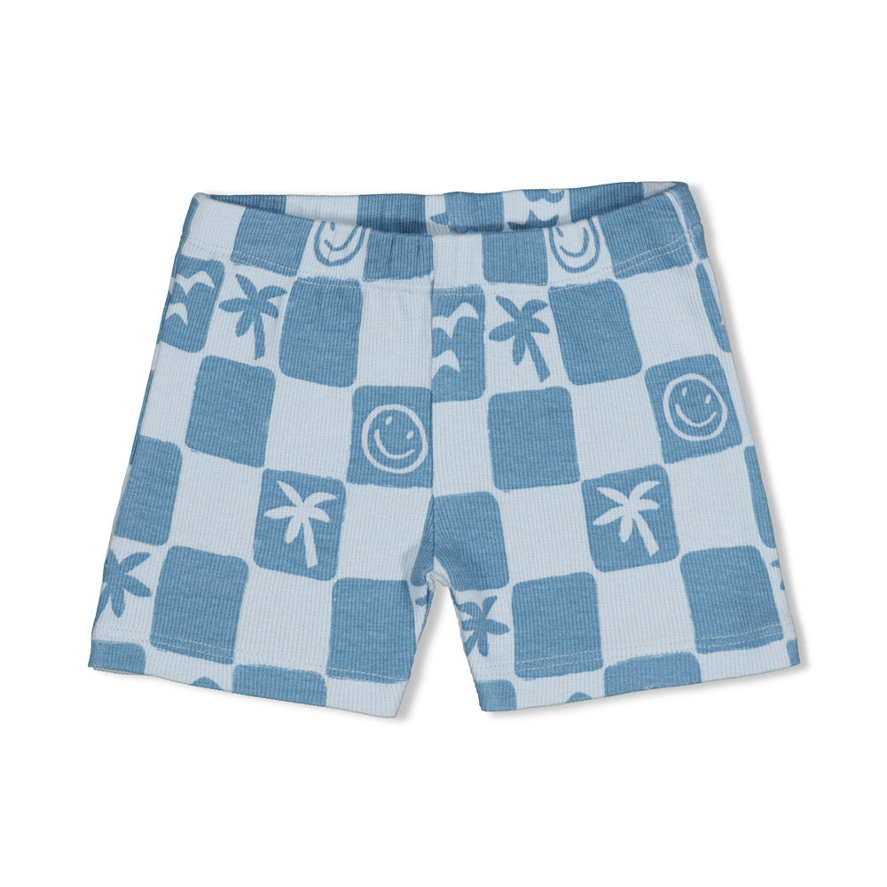 Feetje | Shortama Chase Check – Blauwe Baby Pyjama