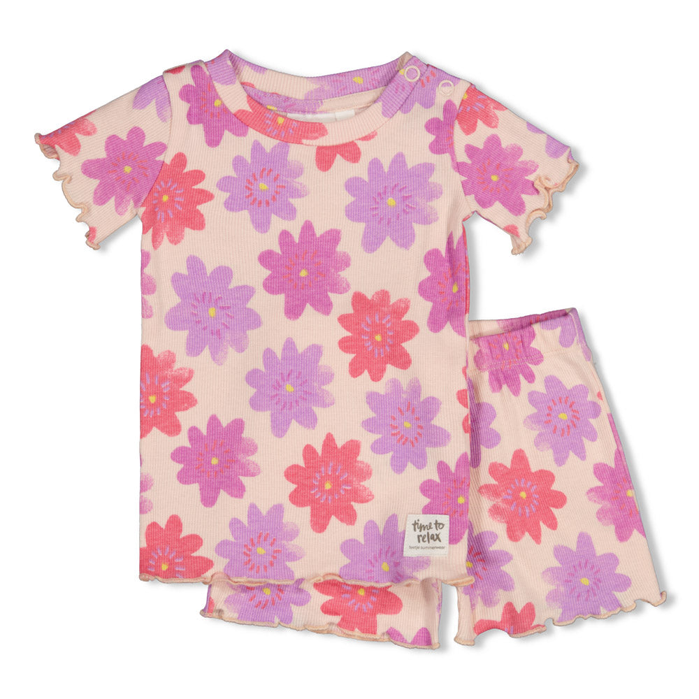 Feetje | Shortama Bibi Bloom – Bloemen Baby Pyjama