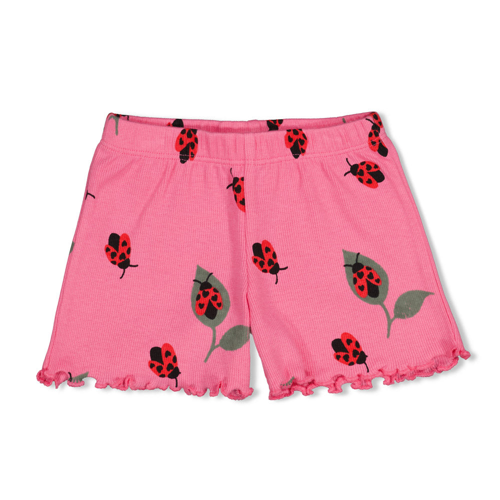 Feetje | Shortama Lily Ladybug – Roze Baby Pyjama