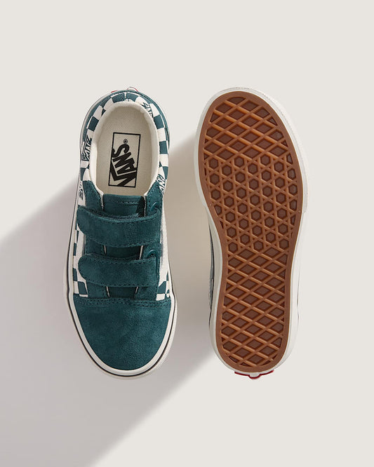 Vans | Old Skool Geo check Mystic Moss groen