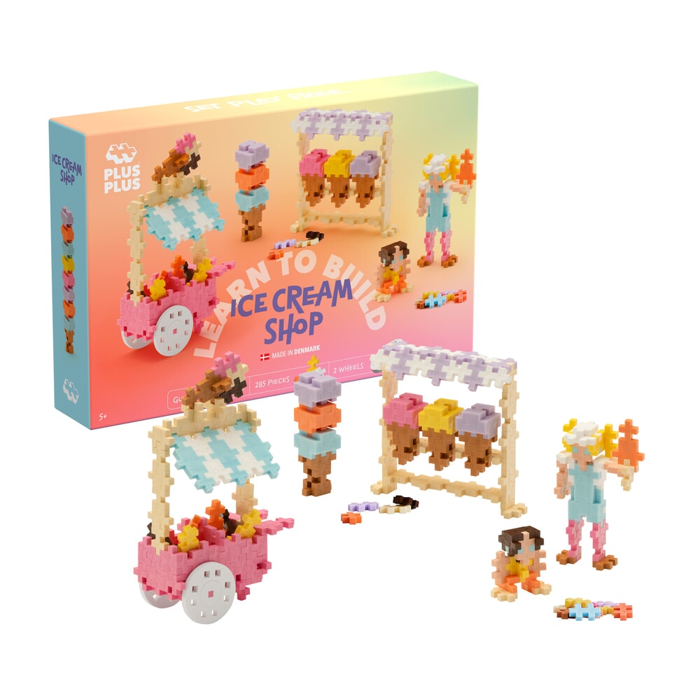 Plus-Plus | Learn to Build Ice Cream Shop - 285 stuks