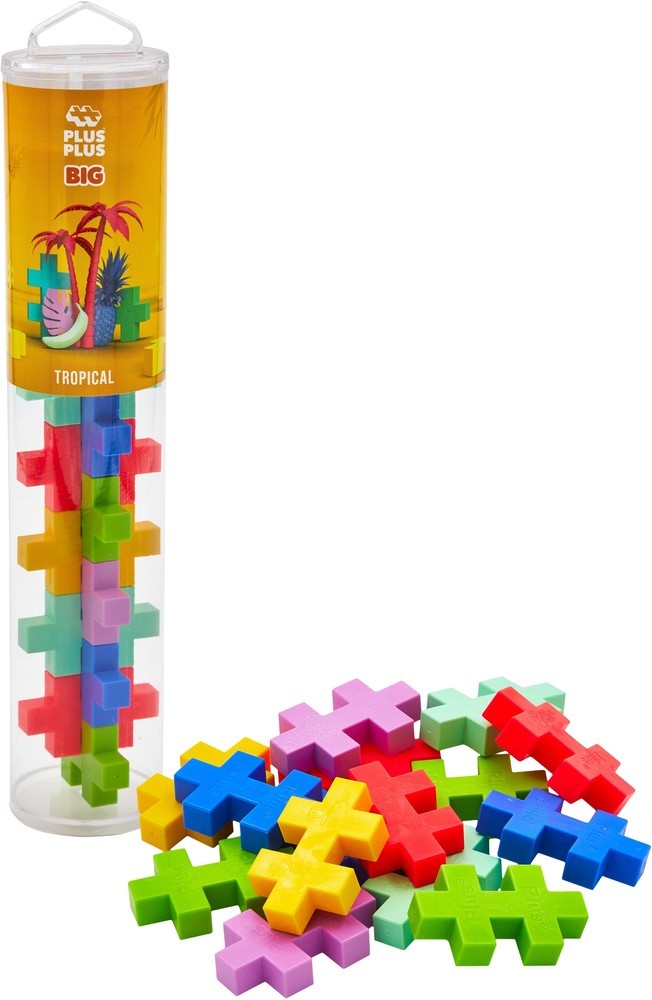 Plus-Plus | BIG Tube Tropical - 15 stuks