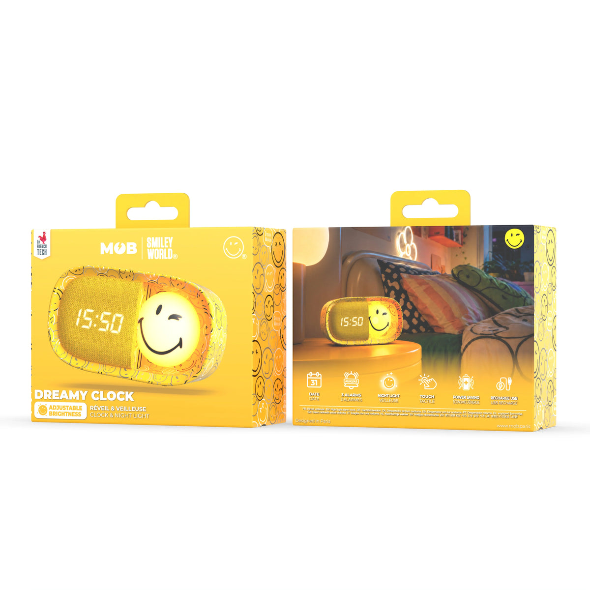 MOB | Dreamy Clock Smiley World Geel