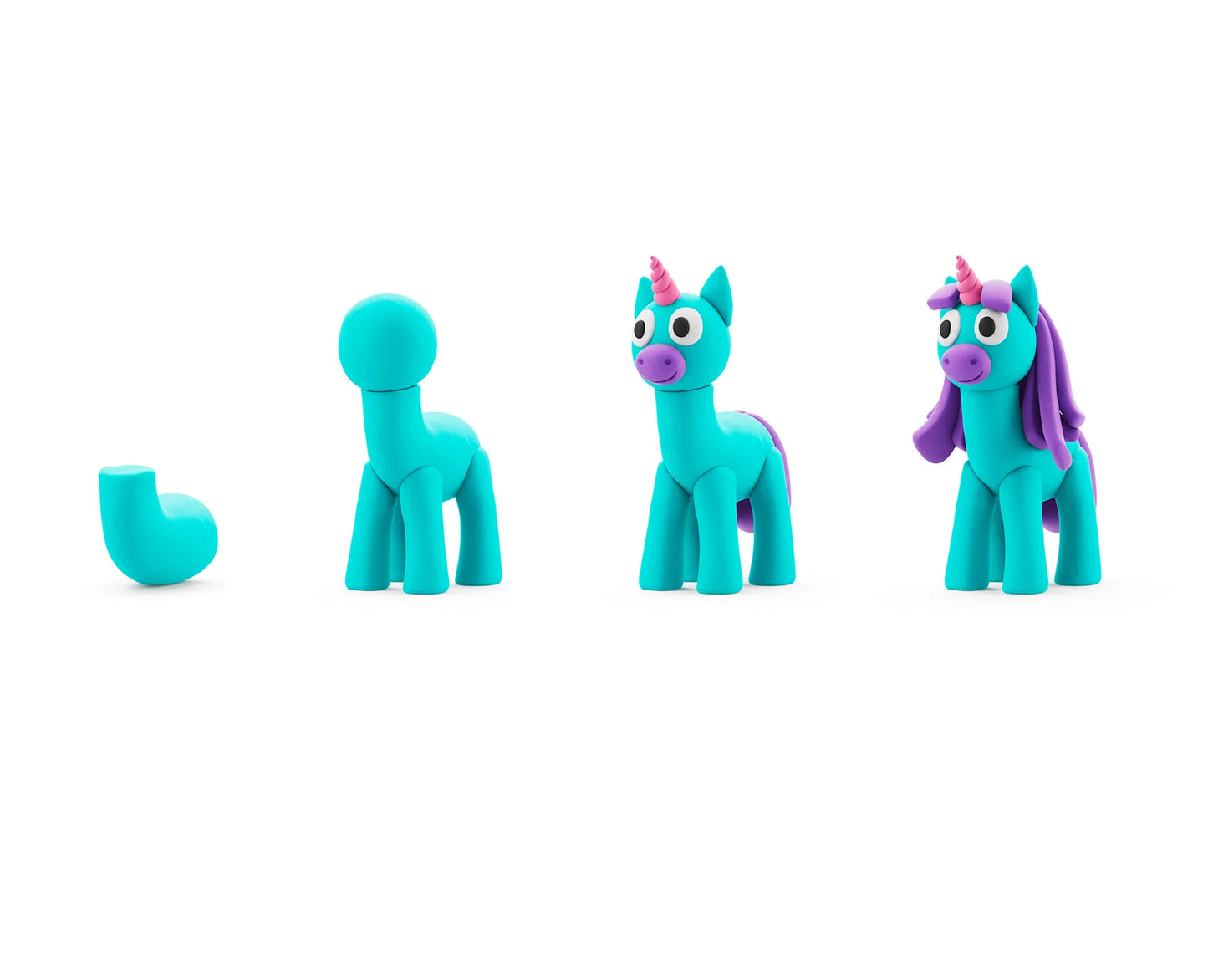 Hey Clay | Rainy Unicorn – Klei Set Regenboog Eenhoorn Maken