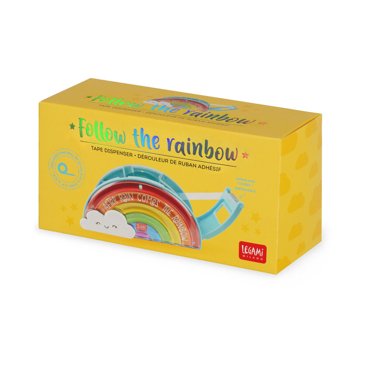 Legami | Plakbandhouder Regenboog – Follow The Rainbow