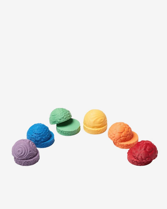 OchOch | Little Storytellers Rock Set - Rainbow Sliced